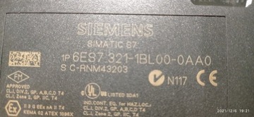 SIEMENS  S7-300 6ES7-321-1BL00-0AA0  SZT.1