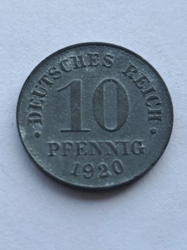 NIEMCY 10 FENIGÓW 1920