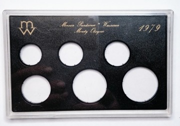 zestaw rocznikowy monet PRL 1979 puste pudełko