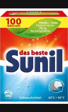 Sunil . Proszek do prania   100 prań Z Niemiec 