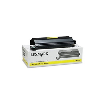 ORYGINALBY Toner Lexmark 12N0770 żółty