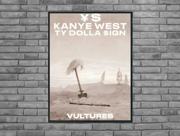 Plakat kanye west vultures 1
