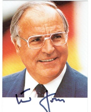 Autografy_pl Helmut Kohl - Premier i Kanclerz Niem