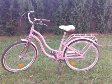 Różowy rower miejski- dziewczęcy MAXIM JUNIOR