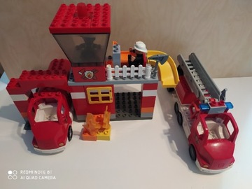 Lego duplo straż pożarna 5682 +remizą + beczkowóz