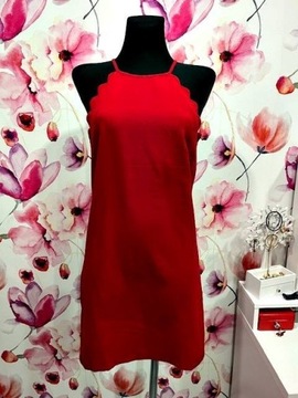 new look sukienka imprezowa czerwona roz.34