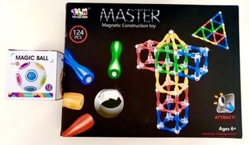 Magnetyczne klocki + Piłeczka Magic SUPER CENA