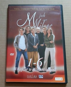 M jak miłość pierwsze odcinki serialu 1- 6 na DVD