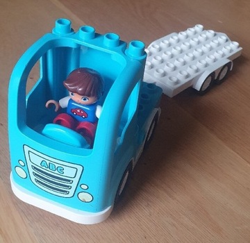 Klocki Lego DUPLO ciężarówka z przyczepą pociąg