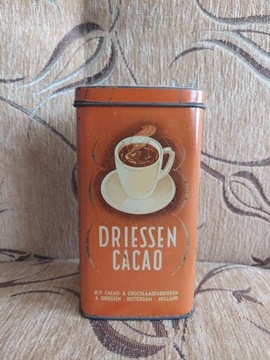 Puszka po kakao PRL Driessen Cacao Rotterdam 