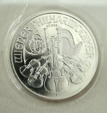 Srebrna moneta Wiedeński Filharmonik 2008, 1oz 999
