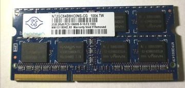 2GB DDR3 1333MHz 10600S 