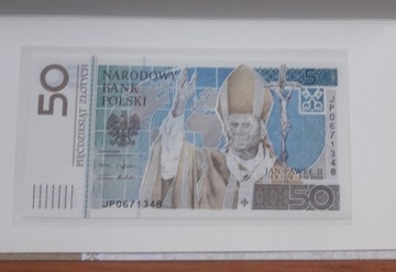 Banknot 50zł Jan Paweł II 2006r.