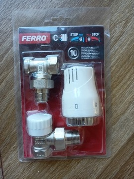 Ferro Zestaw termostatyczny 1/2" z głowicą