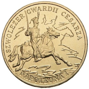 Moneta 2zł Szwoleżer gwardii cesarza Napoleona I