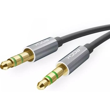 KABEL PRZEWÓD AUDIO HQ ROCK 2 x mini-JACK 3,5mm 1m