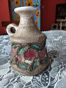 Strehla keramik ceramiczny dzbanek wazon hand made