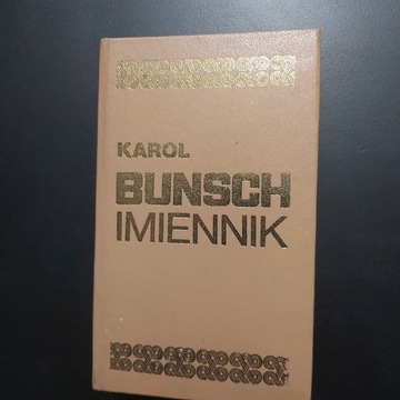 Bunsch Karol - Imiennik Wydaw. Literavkie 1978r.