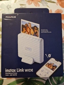 Drukarka fujifilm instax link wide ash white