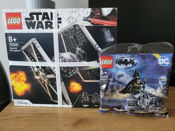 LEGO 75300 Star Wars Imperialny myśliwiec TIE + LEGO 30653 DC Batman z 1992