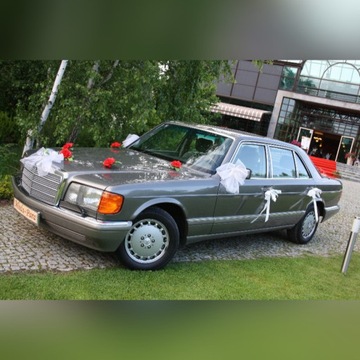 Mercedes S-Klasa W126 SEL auto samochód do ślubu 