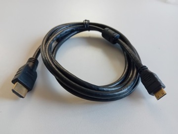 KABEL HDMI - miniHDMI 1.8 M GOLD pozłacany gruby