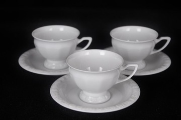 3 Filiżanki do espresso Rosenthal Biała Maria