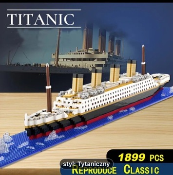 Klocki 1899 szt statek TITANIC