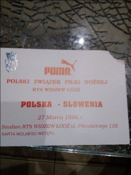  bilet Polska-Słowenia 27.03.1996