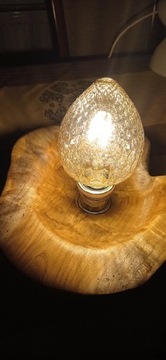 Lampa drewniana rękodzieło 