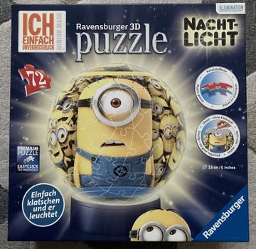 Lampka nocna puzzle Minionki