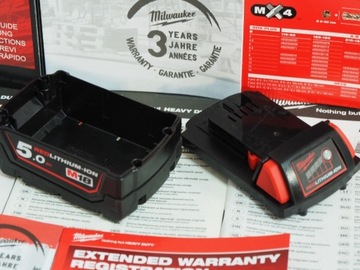 MILWAUKEE M18 B5 obudowa bateria 18v 5Ah 