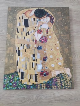Obraz ręcznie malowany Gustaw Klimt - Pocałunek 