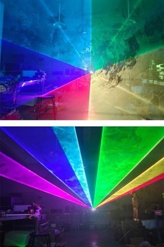 Profesjonalny projektor laserowy 4W RGB ILDA KOLOR