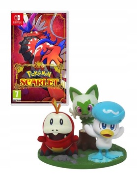 Pokemon Scarlet + figurka - nowe, folia, PL dystrybucja