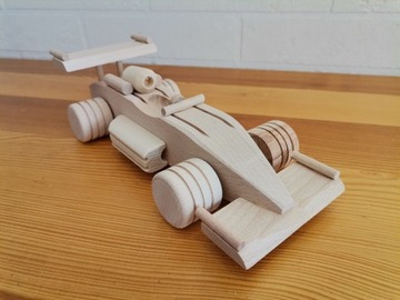 Drewniany pojazd - Wyścigówka - EKO zabawki