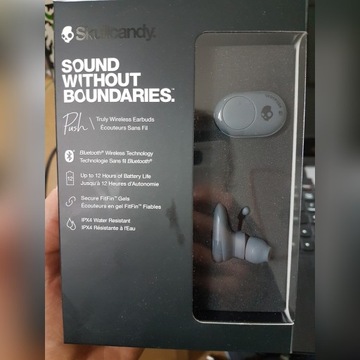 Skullcandy Push Gray Bluetooth słuchawki earpods