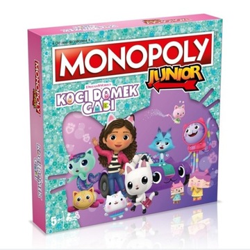 Nowa Gra planszowa Monopoly Junior Koci Domek Gabi