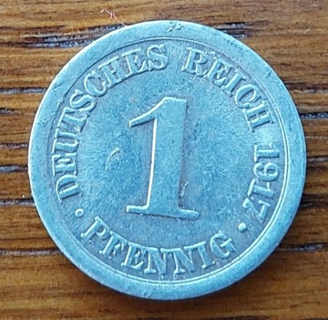 1 fenig pfennig 1917