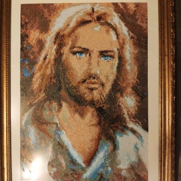 Obraz Jezusa Złota ramka