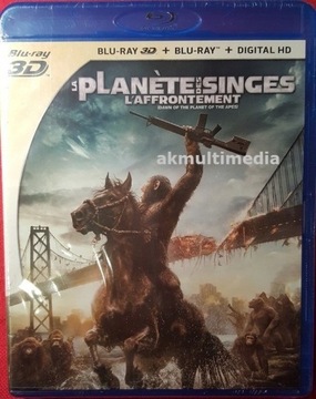 Ewolucja Planety Małp blu-ray 3D/2D folia Eng