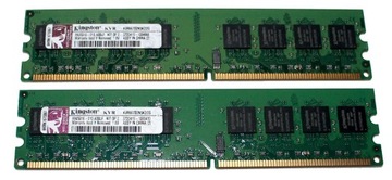 Pamięć RAM Kingston 2x1GB DDR2-667 KVR667D2N5K2/2G