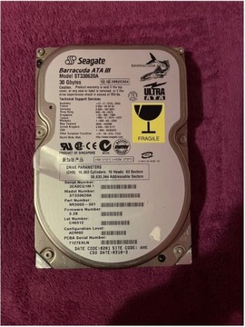 Dysk Seagate Barracuda ATA III ST330620A 30 GB