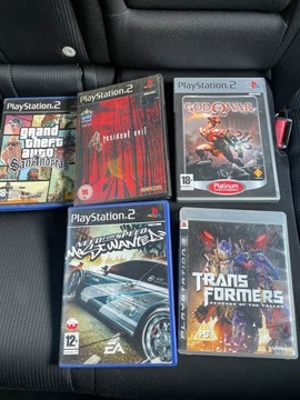 Zestaw gier PS2, PS3- GTA, Resident, God of War, Most Wanted