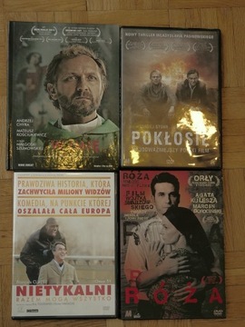 4 filmy DVD W imię Pokłosie Nietykalni Róża