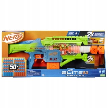 Nerf Elite Wyrzutnia Double Punch + strzałki