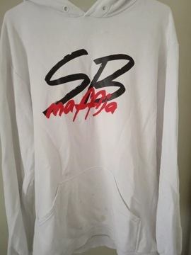 Bluza SB Maffija Classic Logo Biała ( z plamami) 