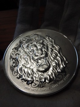 Roaring Lion 5oz - premium silver