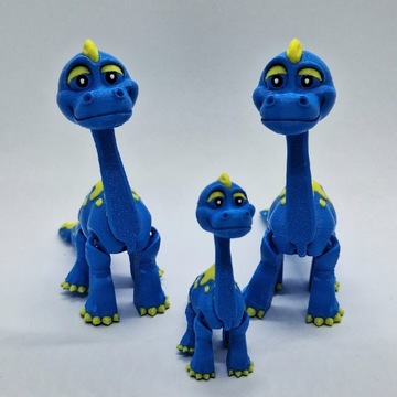 Figurka niebieskiego dinozaura + mini dino GRATIS