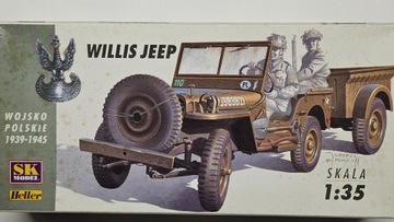 WILLIS JEEP firmy SK Model/Heller w skali 1:35